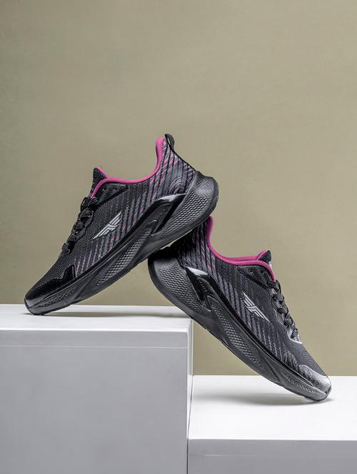 women black lace-up sports shoe - 21918284 - Very Small Image - 1