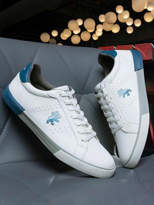 men white lace up sneaker - 21919299 - Very Small Image - 1