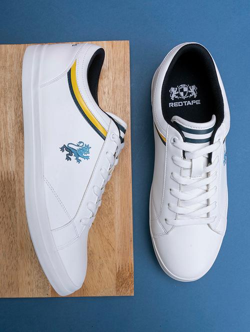 men white lace up sneaker - 21919301 - Very Small Image - 1