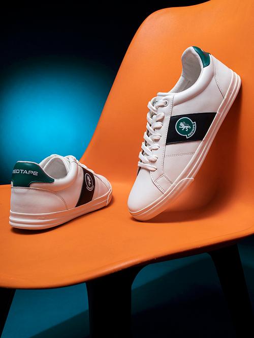 men white lace up sneaker - 21919311 - Very Small Image - 1