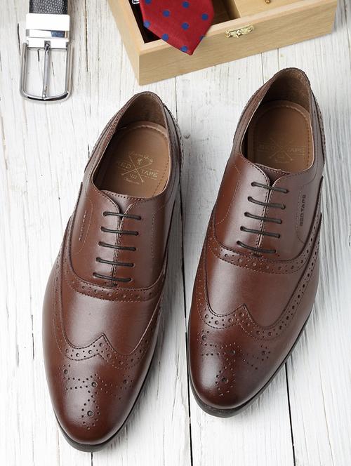 men brown lace-up brouge - 21919417 - Very Small Image - 1