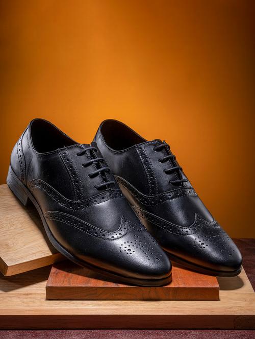 men black lace-up brouge - 21919424 - Very Small Image - 1