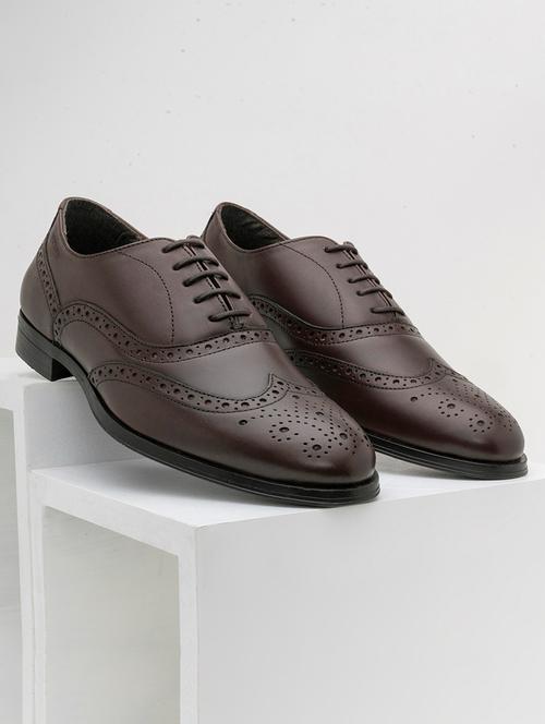 men brown lace-up brouge - 21919800 - Very Small Image - 1