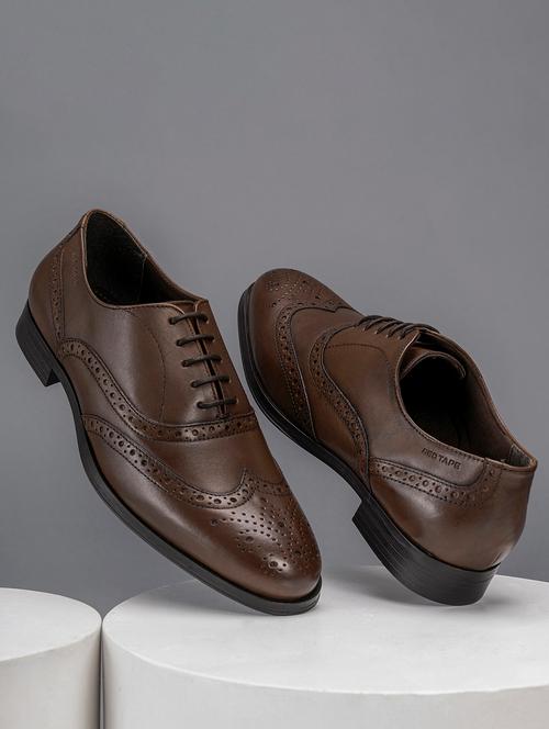 men brown lace-up brouge - 21919801 - Very Small Image - 1