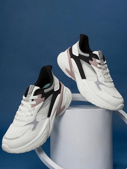 women color block lace-up casual shoe - 21920068 - Very Small Image - 1