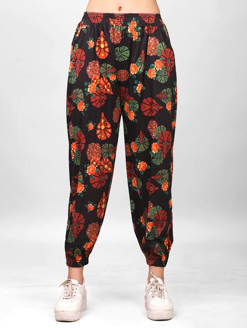 women printed mid rise jogger - 21920482 - Very Small Image - 1