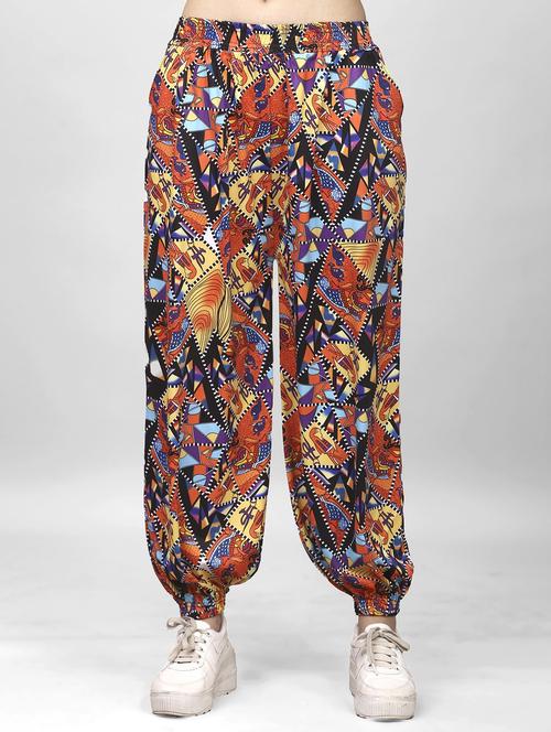 women printed mid rise jogger - 21920485 - Very Small Image - 1