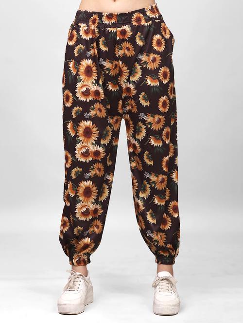 women floral printed relaxed fit jogger - 21920486 - Very Small Image - 1