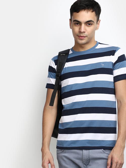men striped short sleeves regular fit t-shirt - 21920978 - Very Small Image - 1