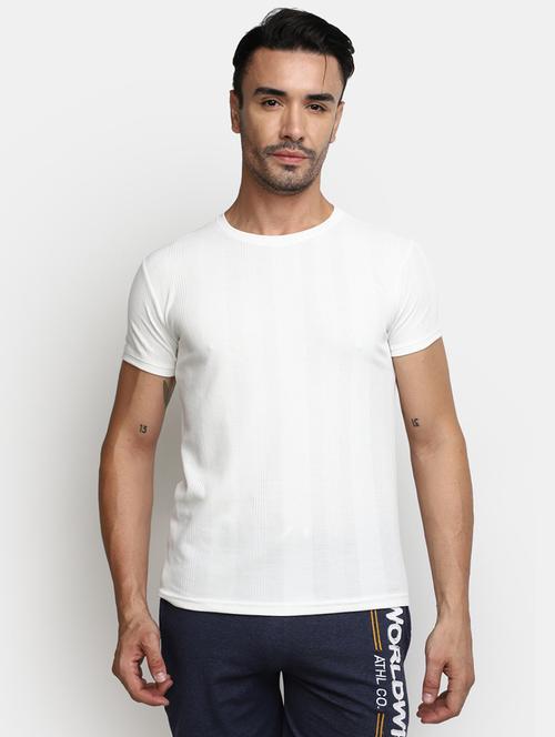 men solid short sleeves slim fit t-shirt - 21921023 - Very Small Image - 1