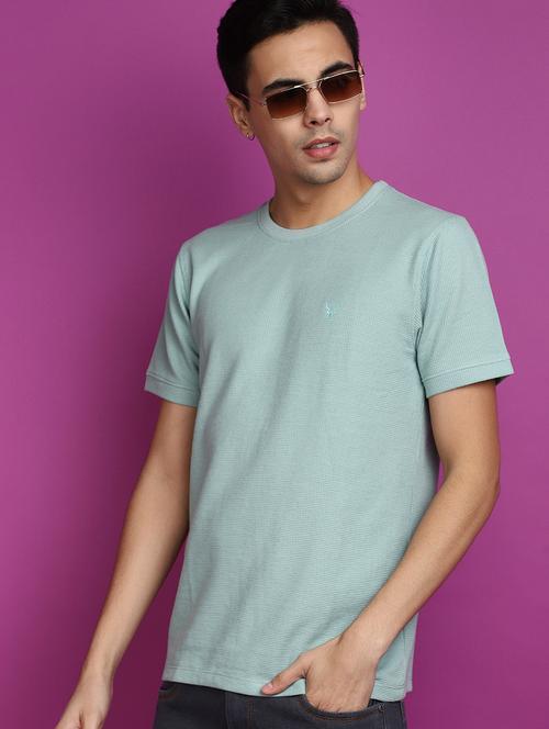 men solid short sleeves regular fit t-shirt - 21921047 - Very Small Image - 1