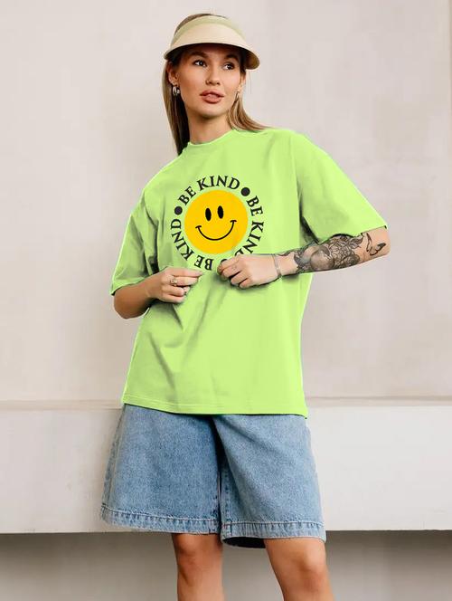 women printed short sleeves oversized t-shirt - 21922711 - Very Small Image - 1