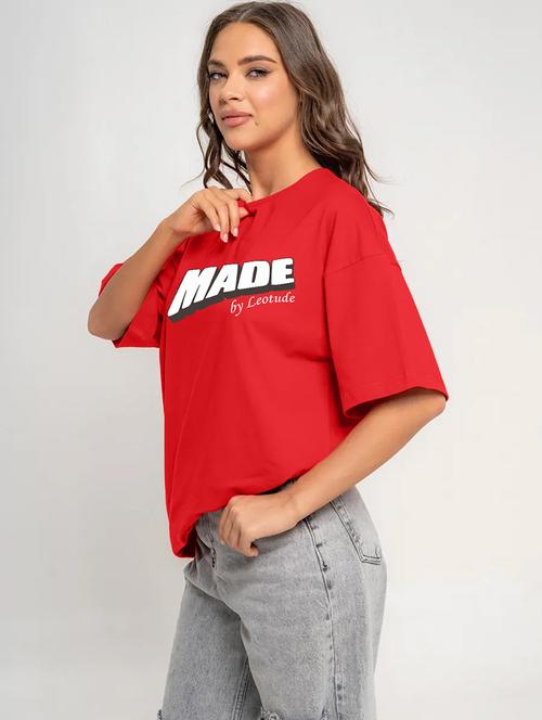 women printed short sleeves oversized t-shirt - 21922733 - Very Small Image - 1