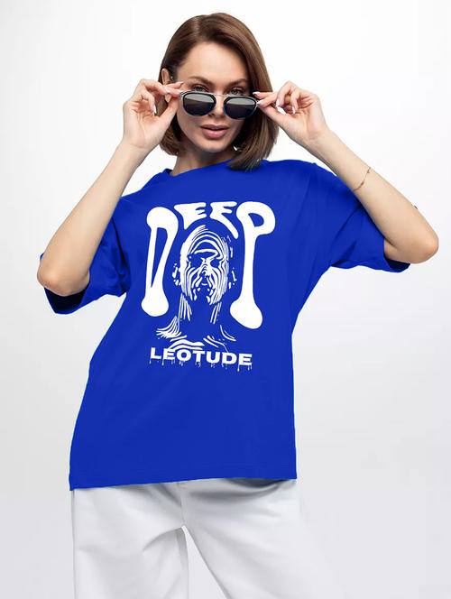 women printed short sleeves oversized t-shirt - 21922751 - Very Small Image - 1
