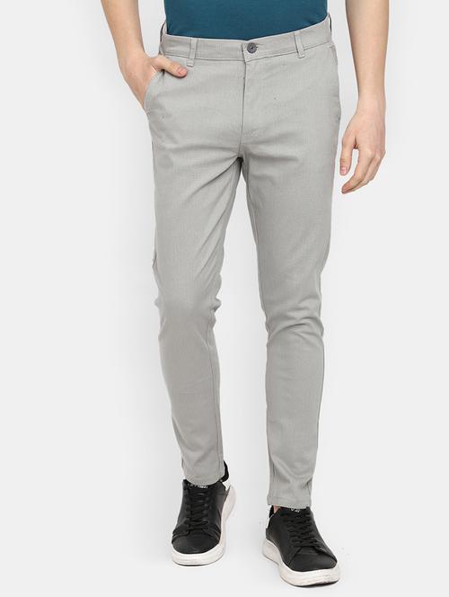 men solid mid rise regular fit chinos - 21922830 - Very Small Image - 1