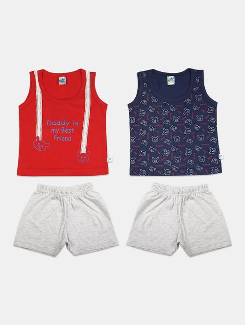 kids pack of 2 printed twin sets - 21922970 - Very Small Image - 1