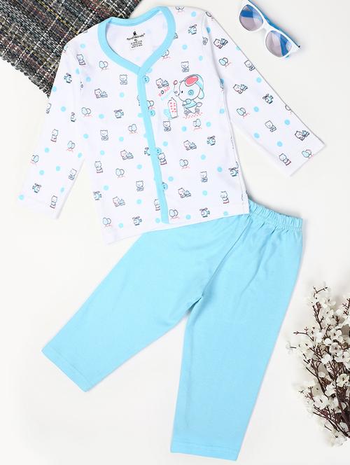 kids printed t-shirt and pyjama co-ord set - 21923026 - Very Small Image - 1