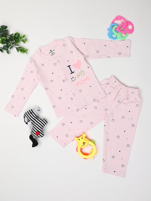 kids printed t-shirt & pajama co-ord set - 21923034 - Very Small Image - 1