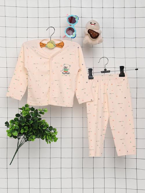 kids printed t-shirt & pajama co-ord set - 21923039 - Very Small Image - 1