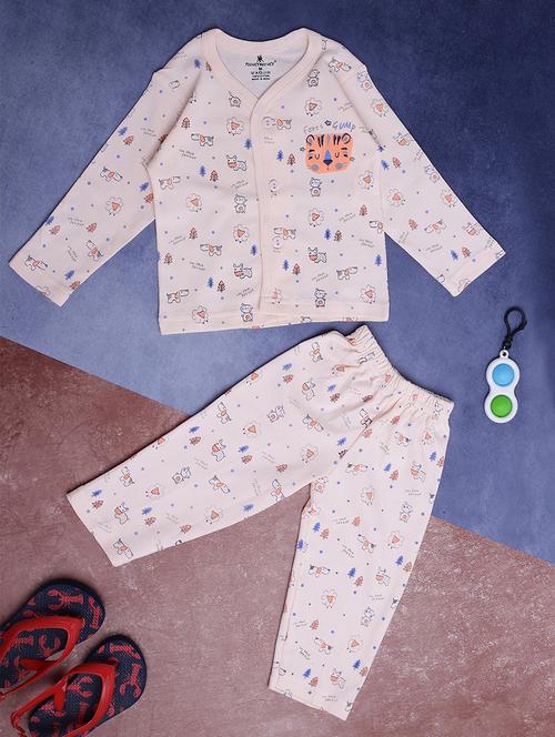 kids printed t-shirt & pajama co-ord set - 21923061 - Very Small Image - 1