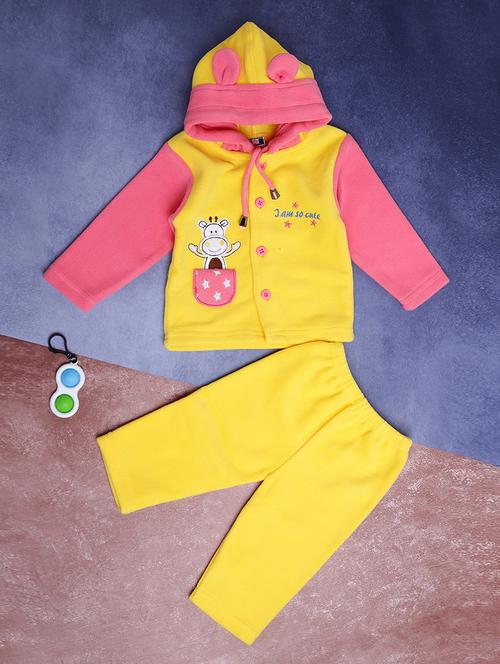 kids printed t-shirt & trouser full length set - 21923074 - Very Small Image - 1