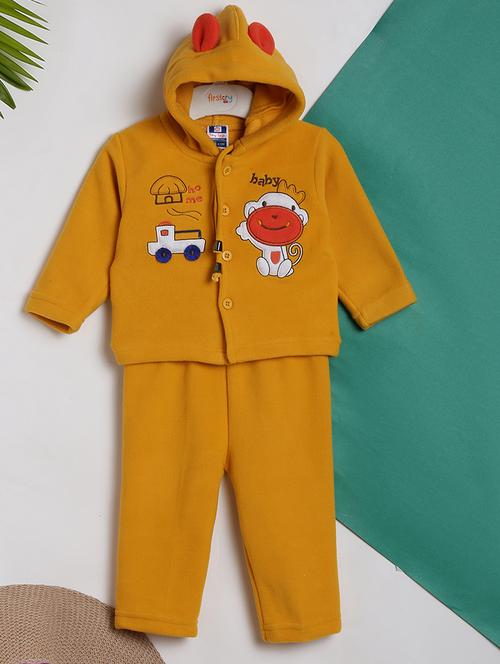 kids self designed t-shirt & trouser full length set - 21923075 - Very Small Image - 1