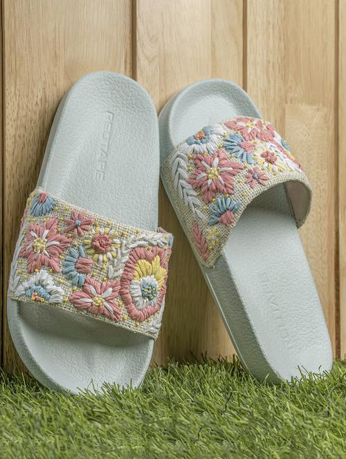 women open toe slip on slider - 21923242 - Very Small Image - 1