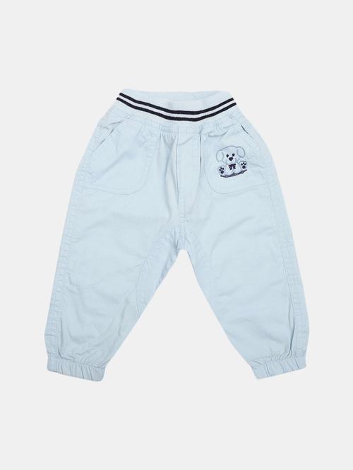 kids light blue solid mid rise jogger - 21923296 - Very Small Image - 1