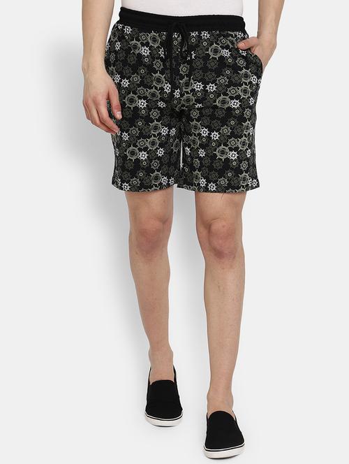 men printed mid rise regular fit shorts - 21923381 - Very Small Image - 1