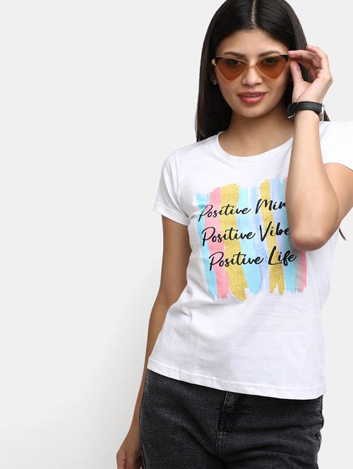 women printed short sleeves regular fit t-shirt - 21924474 - Very Small Image - 1