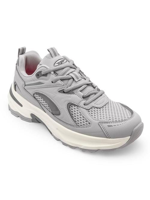women grey lace-up sports shoe - 21927969 - Very Small Image - 1