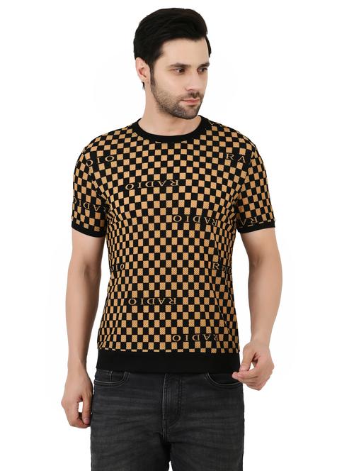 men checkered short sleeves regular fit t-shirt - 21927997 - Very Small Image - 1