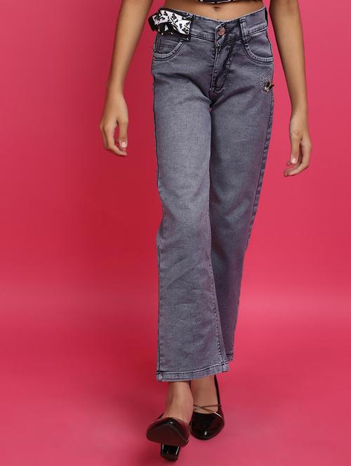 girls solid mid rise bootcut jean - 21930589 - Very Small Image - 1