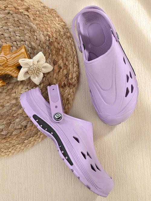 women purple slip on clogs - 21930737 - Very Small Image - 1