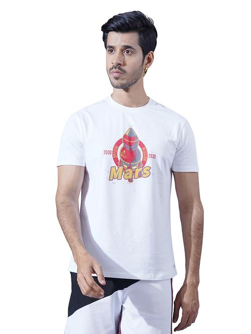 men chest print round neck regular fit t-shirt - 21930771 - Very Small Image - 1