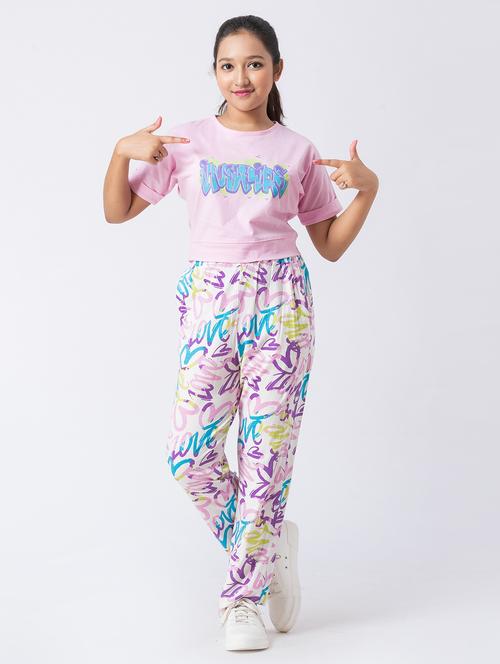 girls printed short sleeve pyjama set nightwear - 21930979 - Very Small Image - 1