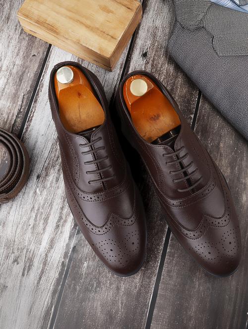 men brown lace-up brouge - 21931652 - Very Small Image - 1