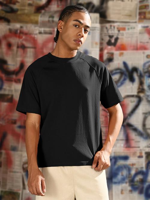 men solid short sleeves loose fit t-shirt - 21933632 - Very Small Image - 1