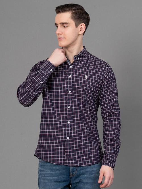men checkered long sleeve regular fit casual shirt - 21934323 - Very Small Image - 1