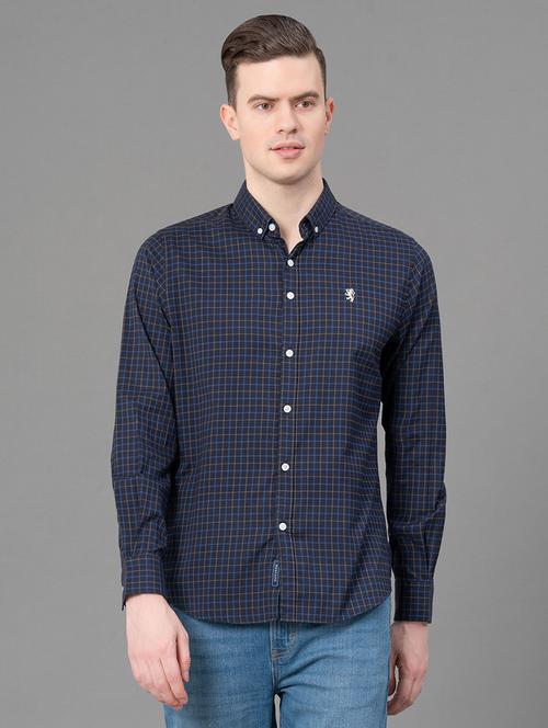 men checkered long sleeve regular fit casual shirt - 21934333 - Very Small Image - 1