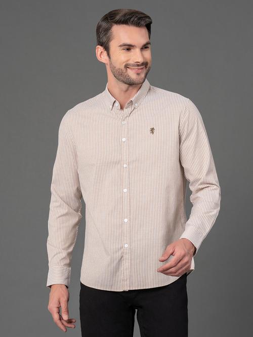 men striped long sleeve regular fit casual shirt - 21934337 - Very Small Image - 1