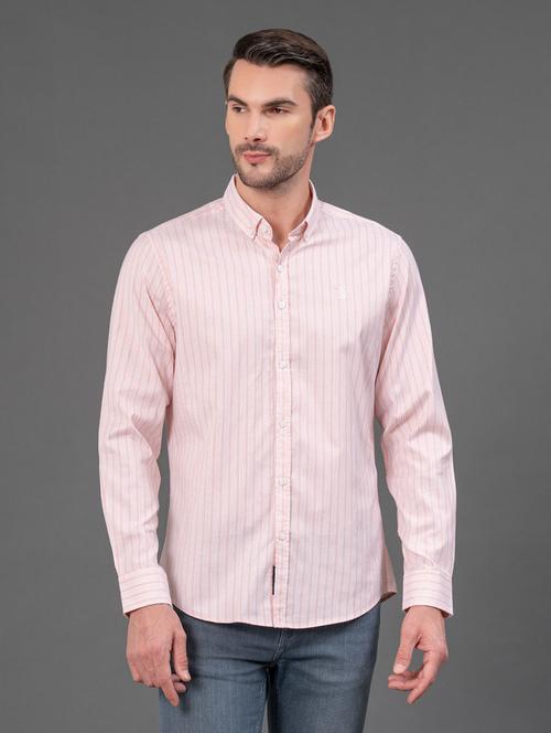 men striped long sleeve regular fit casual shirt - 21934365 - Very Small Image - 1