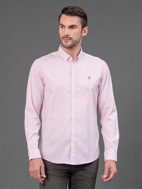 men striped long sleeve regular fit casual shirt - 21934366 - Very Small Image - 1