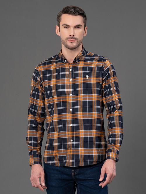 men checkered long sleeve regular fit casual shirt - 21934387 - Very Small Image - 1