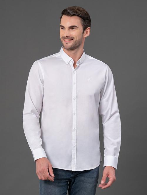 men solid long sleeve regular fit casual shirt - 21934428 - Very Small Image - 1