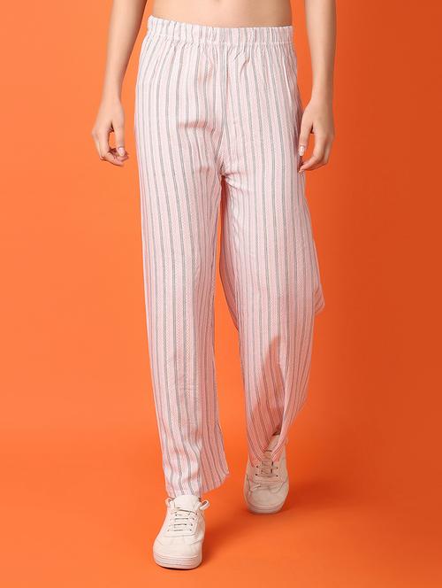 women printed mid rise straight palazzo - 21938735 - Very Small Image - 1