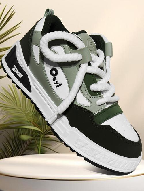 unisex color block lace up sneakers - 21940024 - Very Small Image - 1