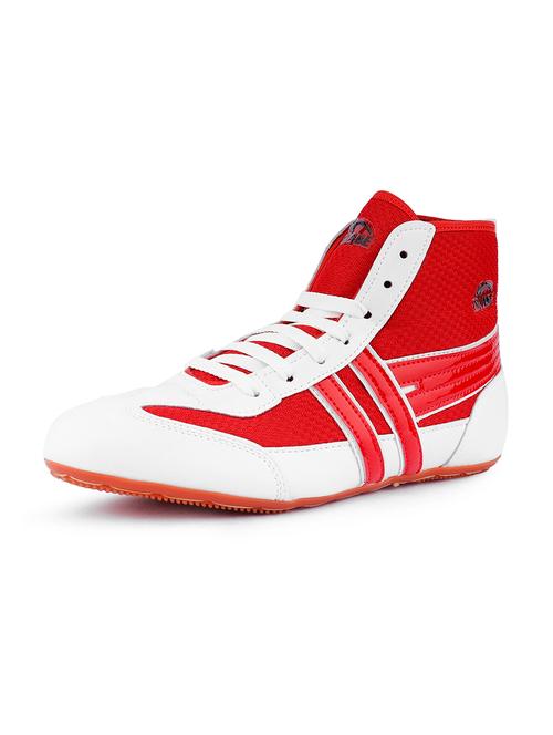 men red lace up sport shoe - 21940385 - Very Small Image - 1