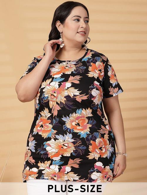 women plus size printed short sleeve t-shirt - 21940838 - Very Small Image - 1