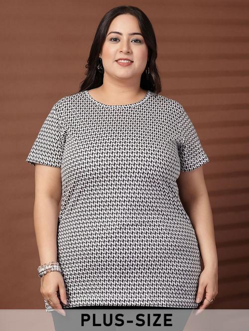 women plus size printed short sleeve t-shirt - 21940840 - Very Small Image - 1